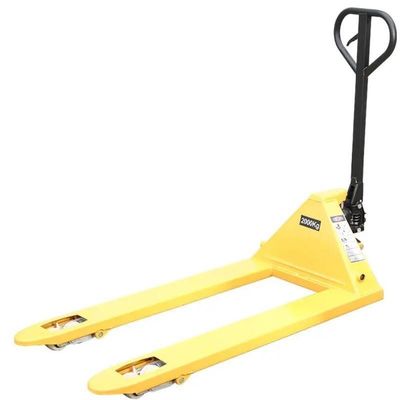 Warehouse Manual Pallet Truck Jack with OEM Color PU Nylon Wheels and Walkie Handle