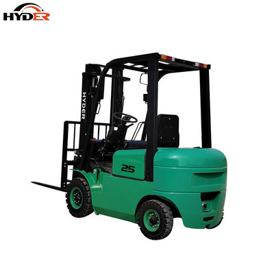 Mini 2.5t Lithium Battery Hydraulic Electric Pallet Forklift with 2 or 3 Stage Mast
