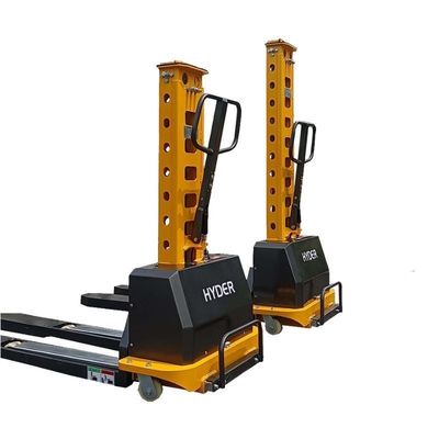 Semi Electric 300/500/700/1000kg Hyder Self Loading Stacker with 12V / 45ah Battery