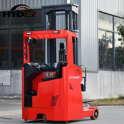 1600kgs 1.6t Electric Seated Reach Truck Forklift with 10m Lift Height and DC Motor