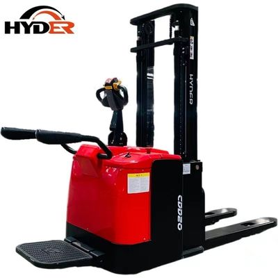 Hyder 2000 Kg Capacity Counterbalanced Electric Standing Stacker Forklift 2110X850X2070MM