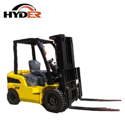 2.5 Ton Diesel Forklift Truck Hyder Design Fork Lift 2530X1150X1995MM Load Center 500mm