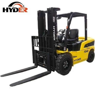 4ton Diesel Truck Forklift with Attachment Hyder in Fuel Diesel Tire Pneumatic / Solid
