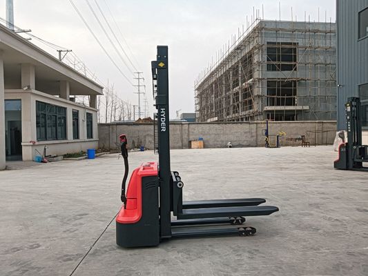 1.0t Capacity Electric Walkie Straddle Loaders with Closed Pallet Stacking and AC Motor