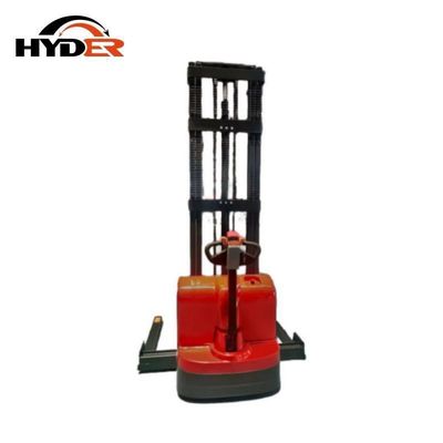 DC Motor Forklift Htb15e 1500kg 3m Electric Walkie Stacker Fork Lift Machine in Warehouse