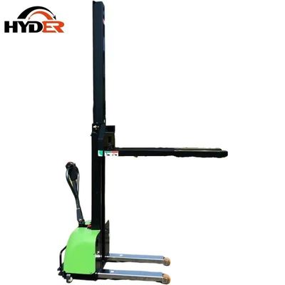 Hyder 1 Ton Self Loading Portable Forklift Full Electric Stacker in Yellow/Green