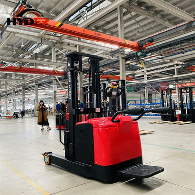 1500kgs Standing Electric Reach Truck for Warehouse Fuel Electric DC Motor