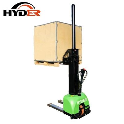 Hyder Manufacture Full Electric Self Lifting Stacker with Lithium Battery and DC Motor