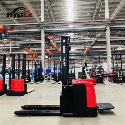 Electric Standing on Stacker with 2.5m to 5.5m Lift and 2000kgs Maximum Capacity