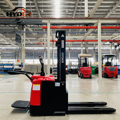 Electric Standing on Stacker with 2.5m to 5.5m Lift and 2000kgs Maximum Capacity