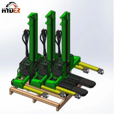 Full Electric Straddle Self Lifting Stacker with 500kg Load Capacity 1.3m Lift Height