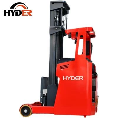Electric Sit Down Reach Truck for Narrow Aisle Channel Warehouse Hyder 7.5m Lifting 1.6t