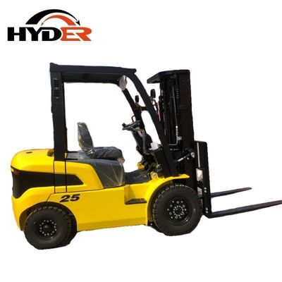 2.5 Ton Diesel Forklift Truck Hyder Design Fork Lift 2530X1150X1995MM Load Center 500mm