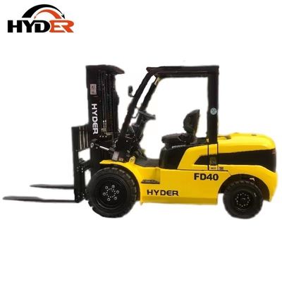 4ton Diesel Truck Forklift with Attachment Hyder in Fuel Diesel Tire Pneumatic / Solid