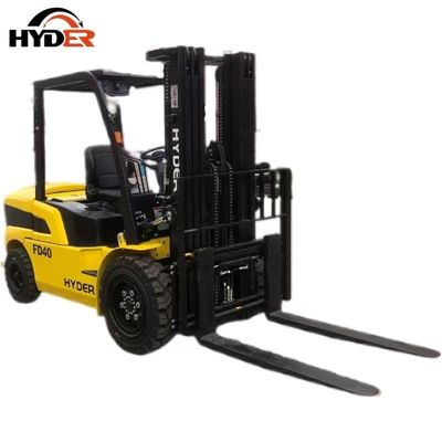 4ton Diesel Truck Forklift with Attachment Hyder in Fuel Diesel Tire Pneumatic / Solid