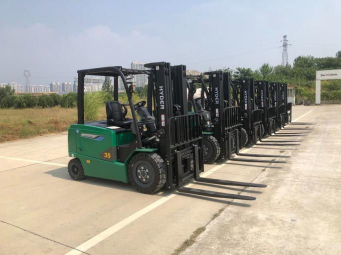 Electric Fork Lift Lithium Battery Operated 4× 4 Forklift Truck 2.5ton 6m with CE